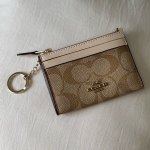 Coach Card Case Keychain